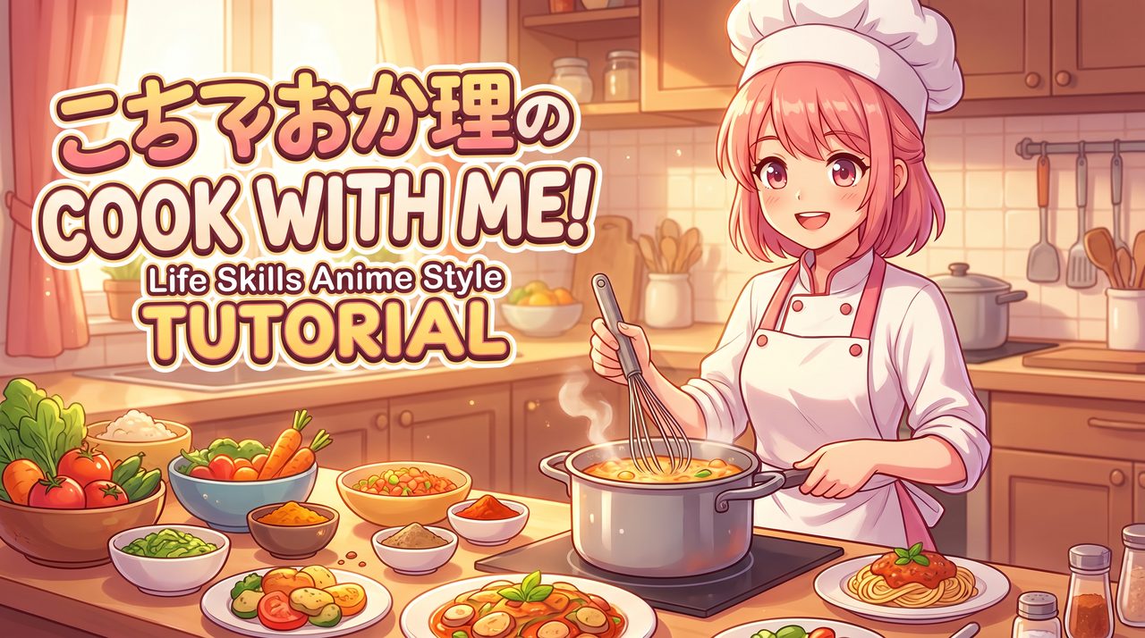 高清3D动漫-美食生活动漫教程 | 动漫风格烹饪演示